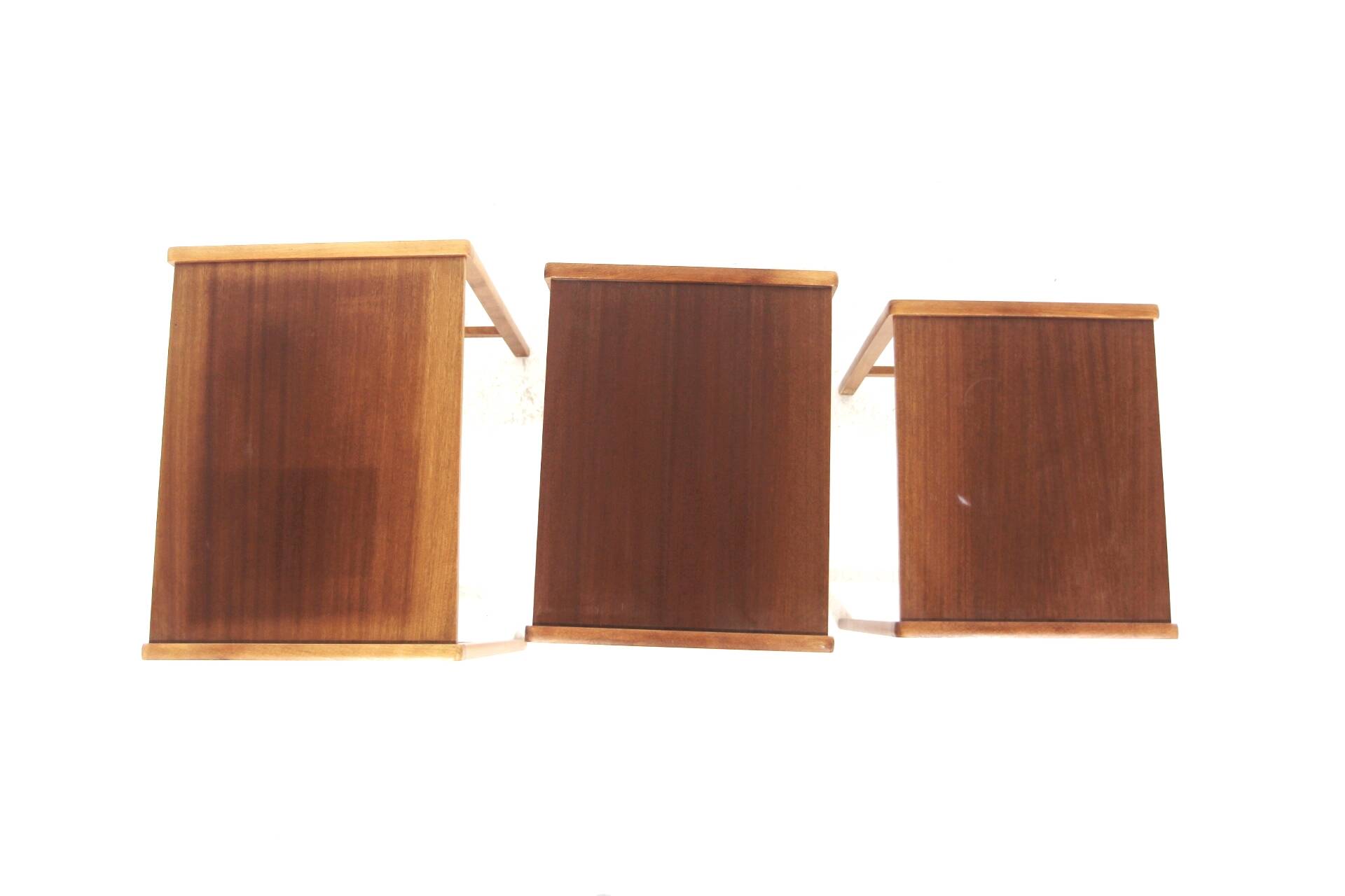 Scandinavian teak nesting tables Möbel-Ikea Sweden, 1960