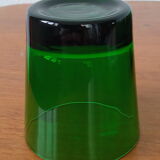 Lot de six verres verts vintage