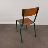 Bureau années 50 et sa chaise d'école