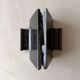 Brutalist cast iron door knobs 1970s sculptural design set