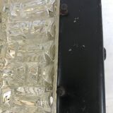 Vintage glass square wall lamp