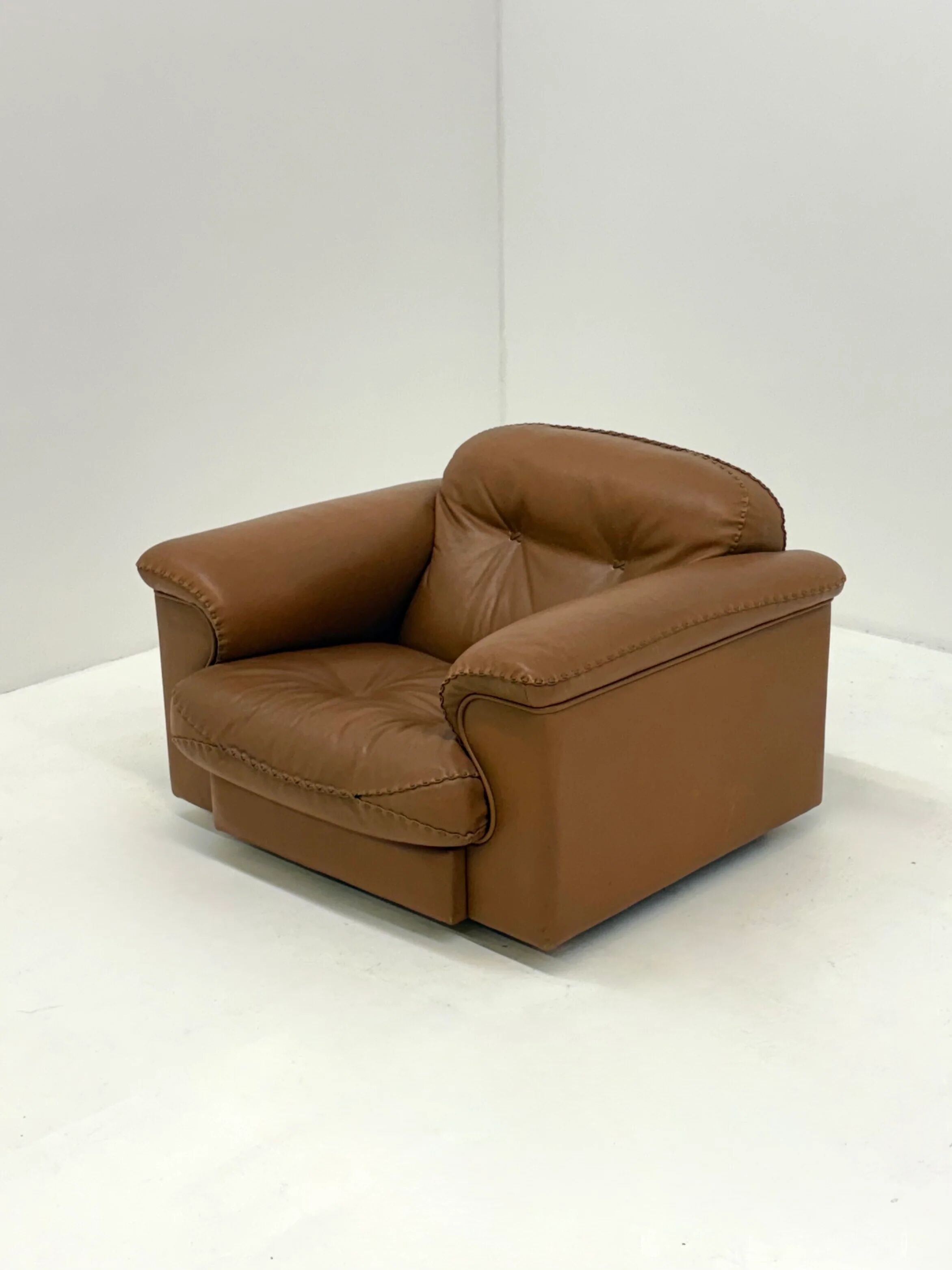 De Sede DS-101 camel brown vintage armchairs