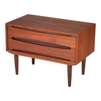 Teak Commode with 2 Drawers, Denmark, 1960s