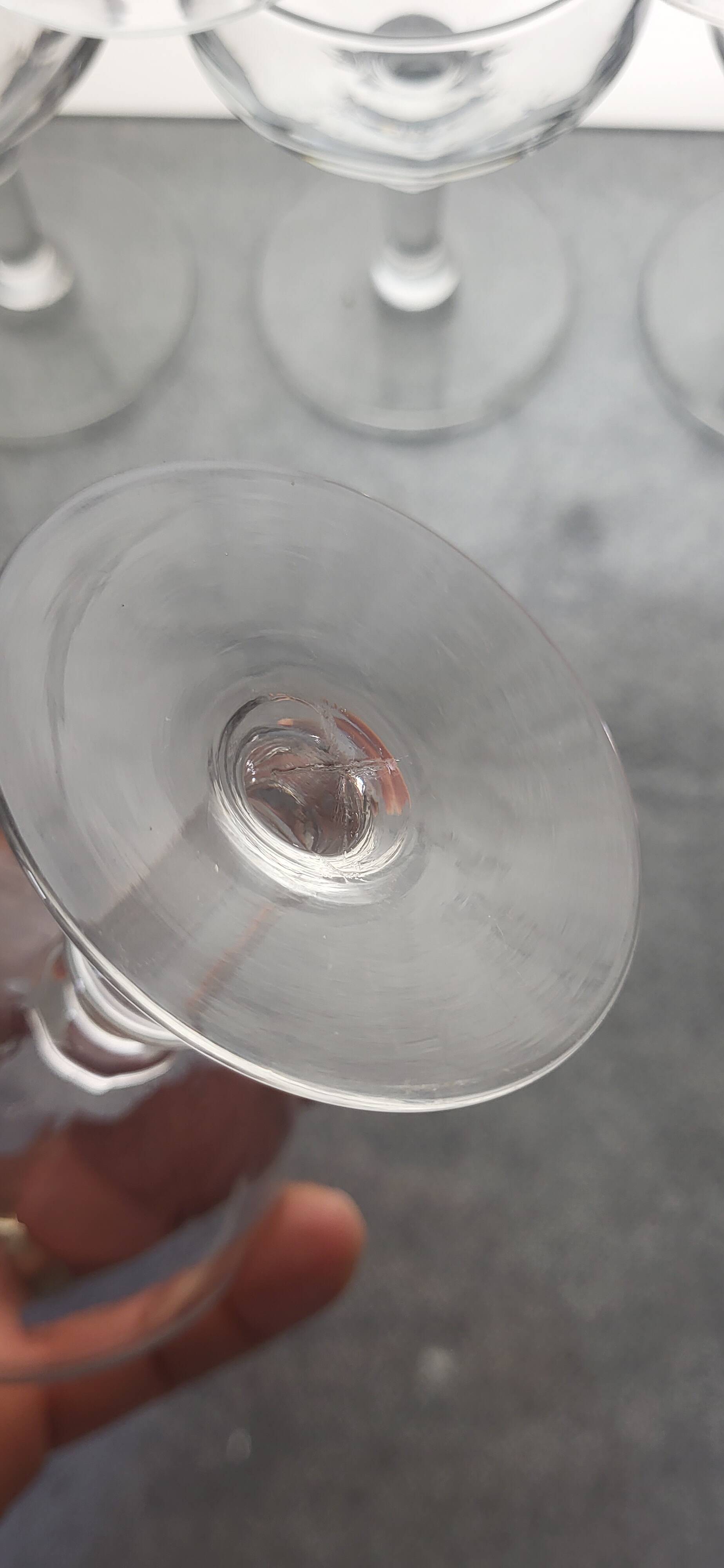 6 verres à vin XIXème