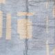 Tapis en laine naturelle fait main traditionnelle taille 1.4/2.6 m