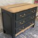 Restored solid wood chest of drawers