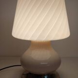 Lámpara de mesa "seta"de cristal de Murano. Italy, 1980s.