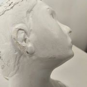 Sculpture plaster statue in the academic style representing the Venus de Milo Signed Dom