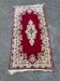 Handmade red Persian wool rug 60x135cm
