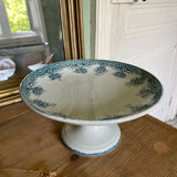 Old dessert service, compotier flat plates iron Prima Saint Amand