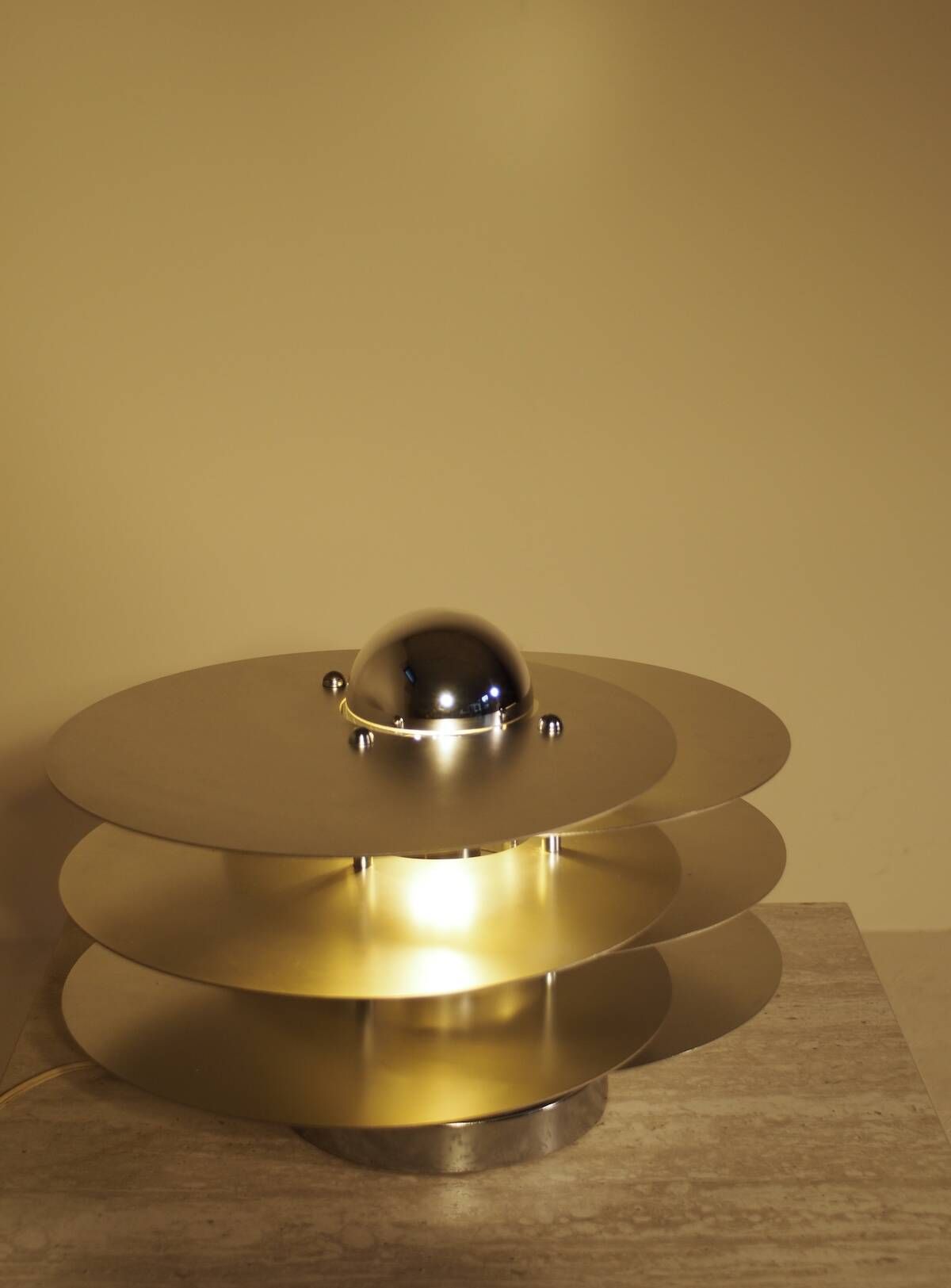 Space Age layered Italian table lamp- Italy, 1960s