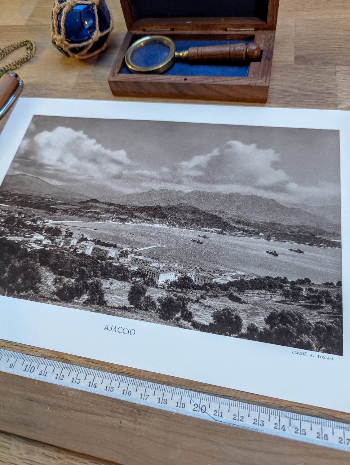 Ajaccio, Corsica, photo print from 1935. By Ange Tomasi.