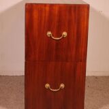 Military or Naval Chest of Drawers in Mahogany - 19th Century