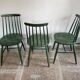 Cinq chaises Fanett vertes par Ilmari Tapiovaara pour Edsby-ken