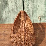 Vintage basket in woven wicker