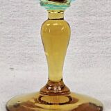 4 old two-tone George Sand wine glasses