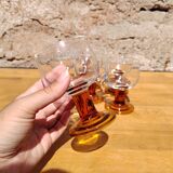 Suite of 6 wine glasses 70s