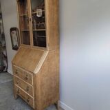 Antique English secretary display cabinet