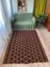 Tapis brun tissé à la main Teppich Roumanie 204x146cm