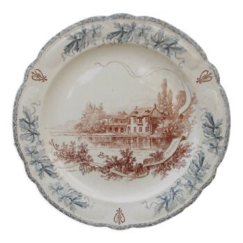 Plat rond Choisy le Roi Louis XIII