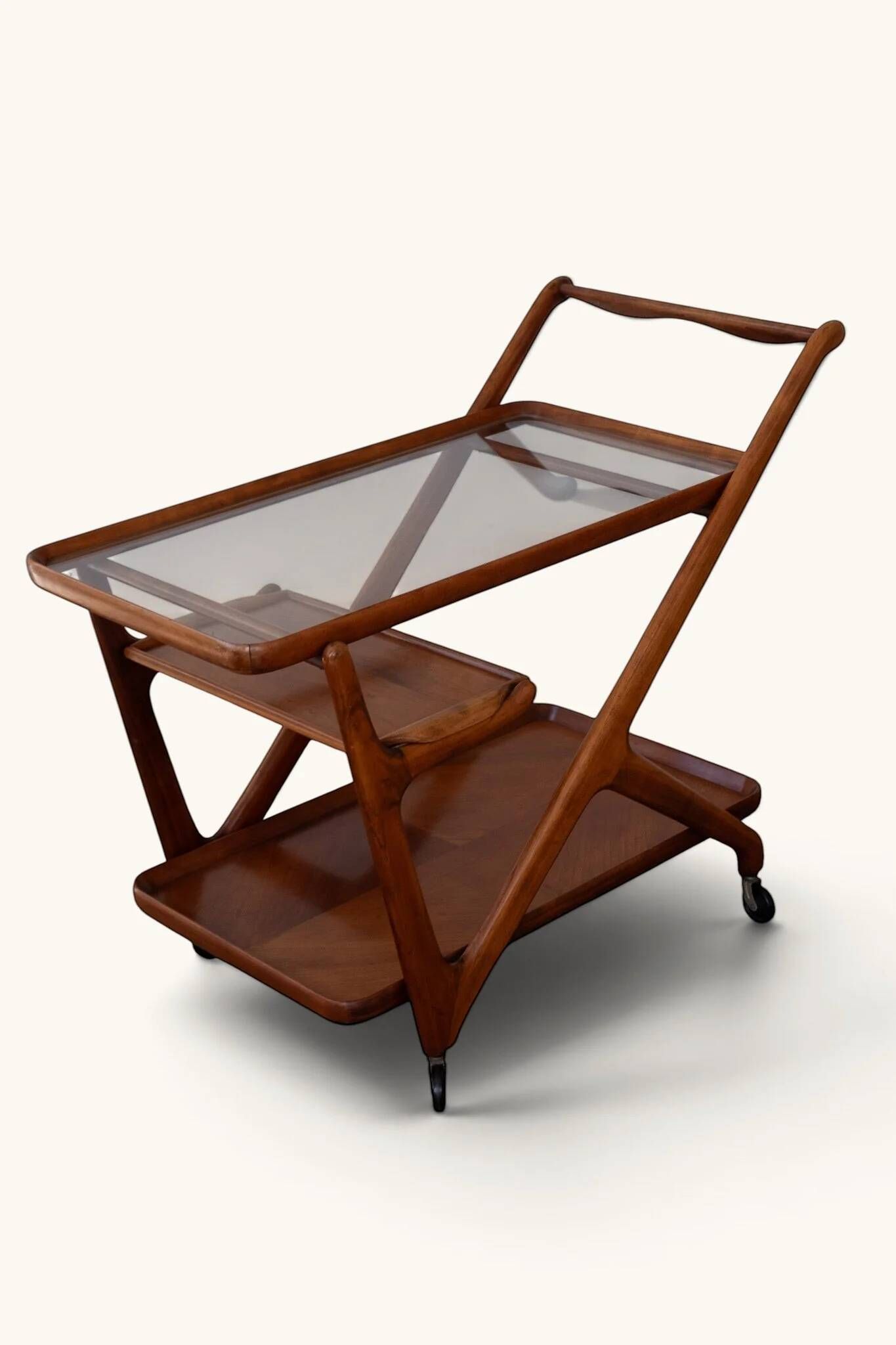 Bar cart by Cesare Lacca for Cassina, 1950s.