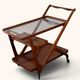 Bar cart by Cesare Lacca for Cassina, 1950s.