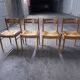 Set of 4 Dal Vera design chairs, Italy, 60s, 70s