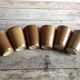 Series of 6 sandstone cups