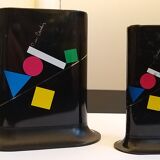 Pierre Cardin. Cigarette doors with cubizing decoration. Vintage.