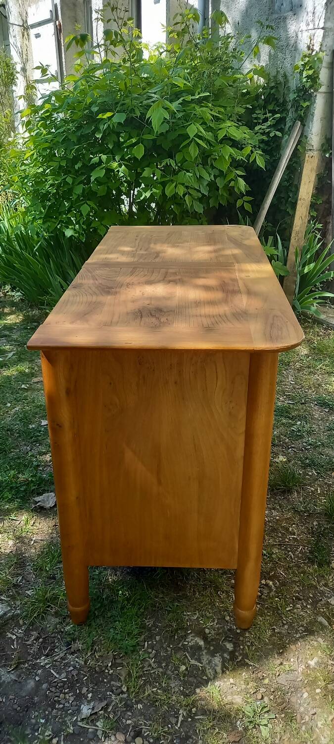 Solid elm chest of drawers with 3 drawers
