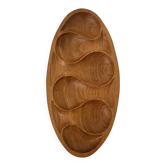 Large designer tray in solid teak - Laur Jensen, Denmark 1970