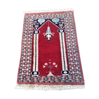 Tapis d'orient laine fait mains 89 x 63 cm