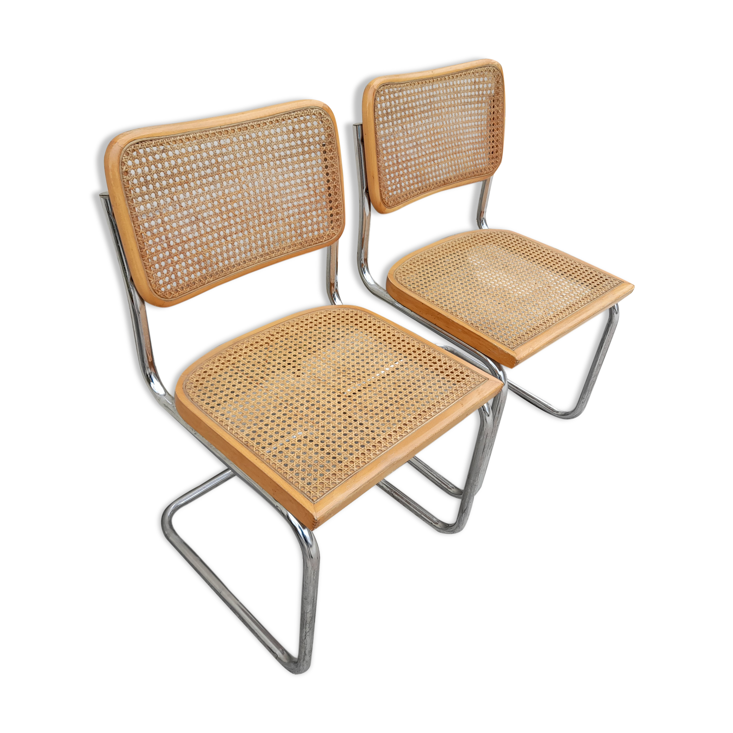 Pair of chairs B32 Marcel Breuer italy