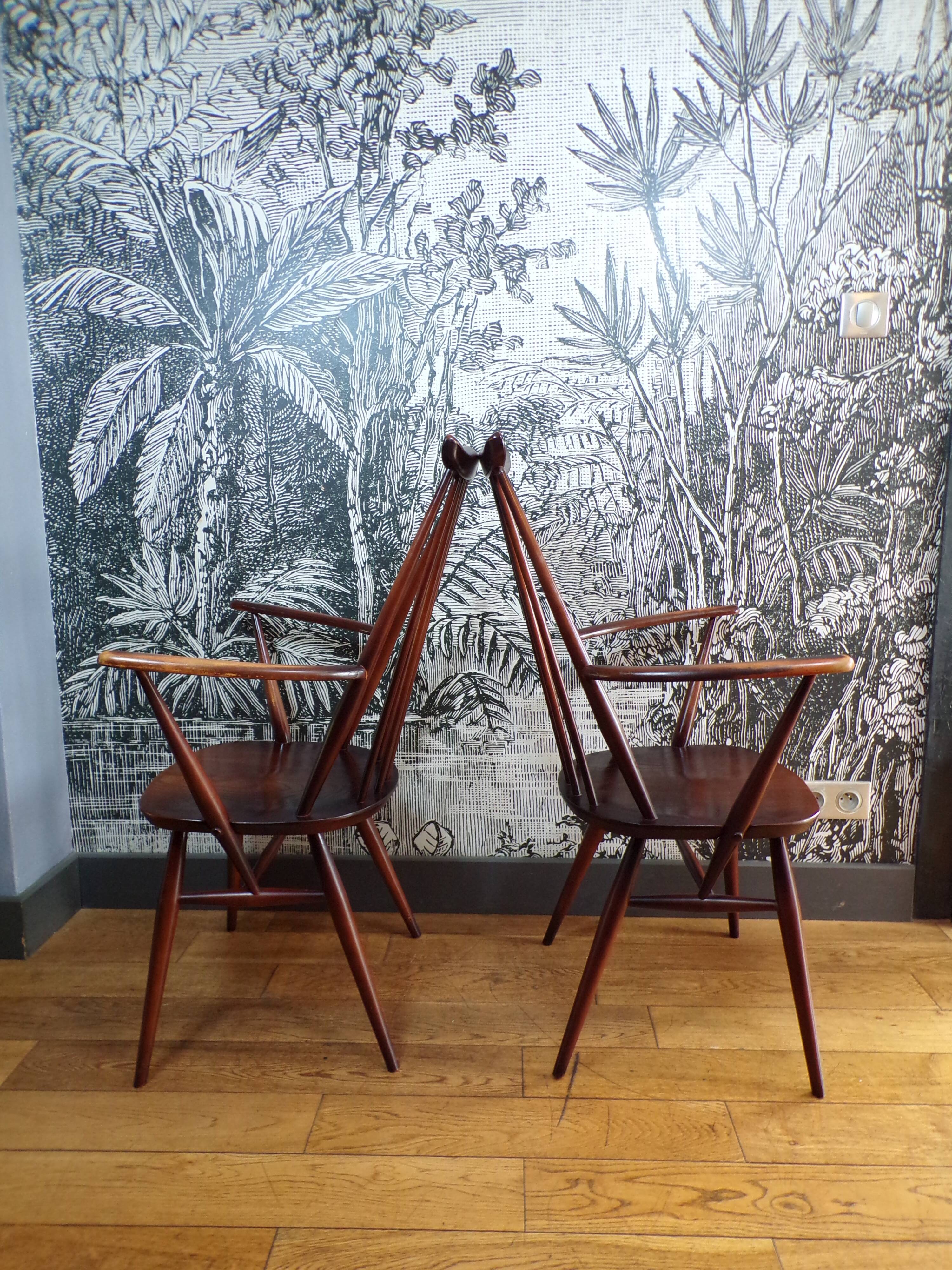 Pair of Ercol Goldsmith armchairs
