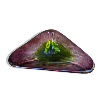 Blown glass cup from the 70s