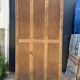 Parisian Art Deco wardrobe in raw oak, renovated.