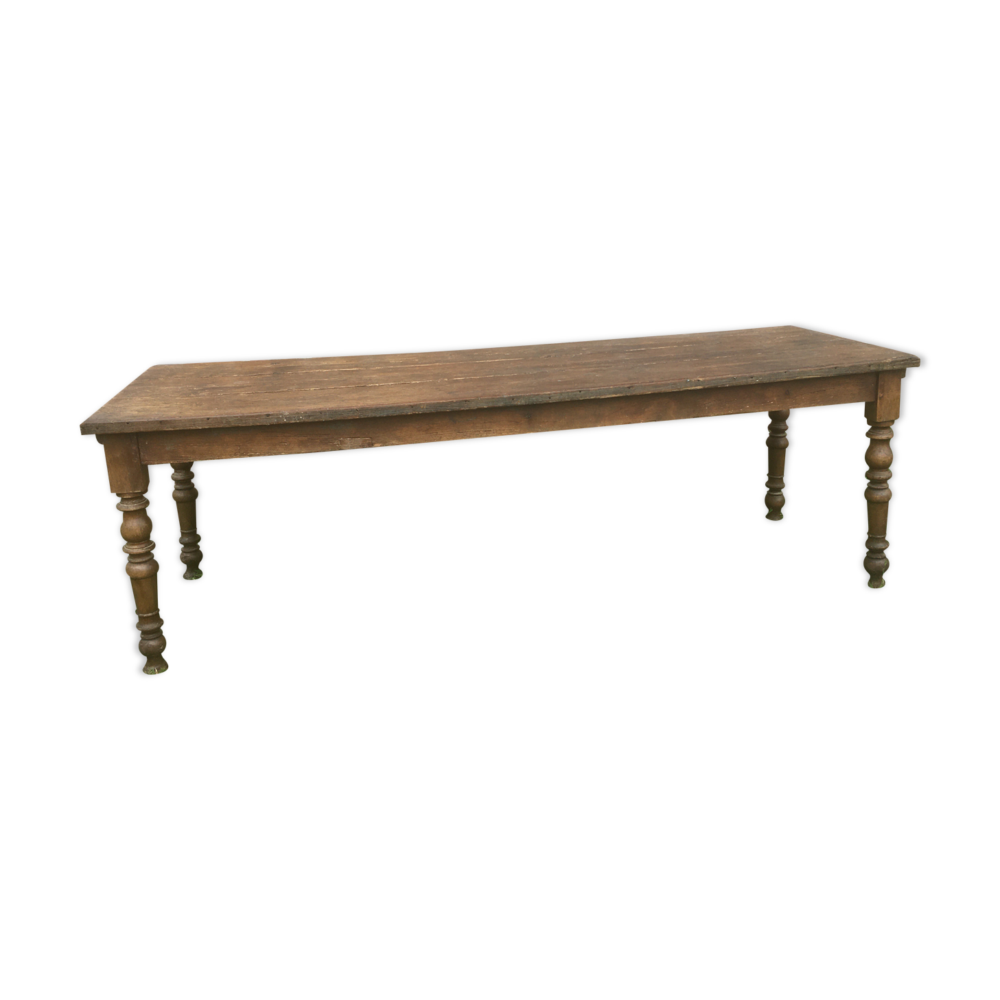 Farmhouse table in pine and beech