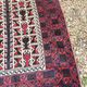 Old Afghan Carpet Handwoven Wool 140x80 Bedside Entrance Belouch
