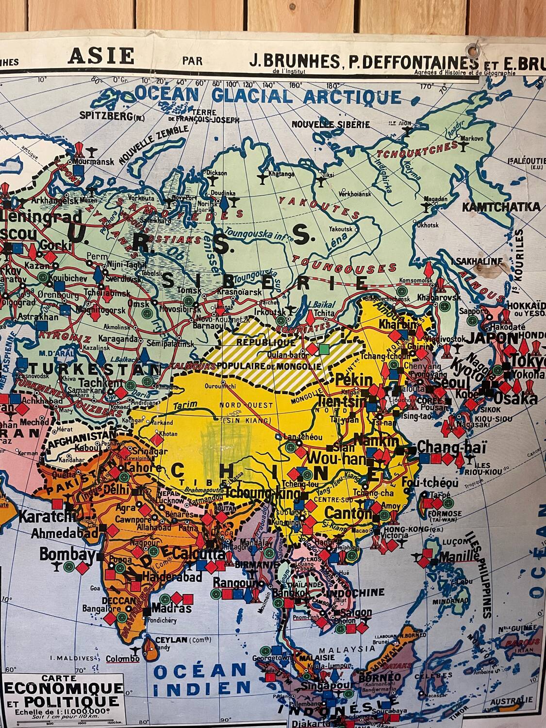 School map of Asia