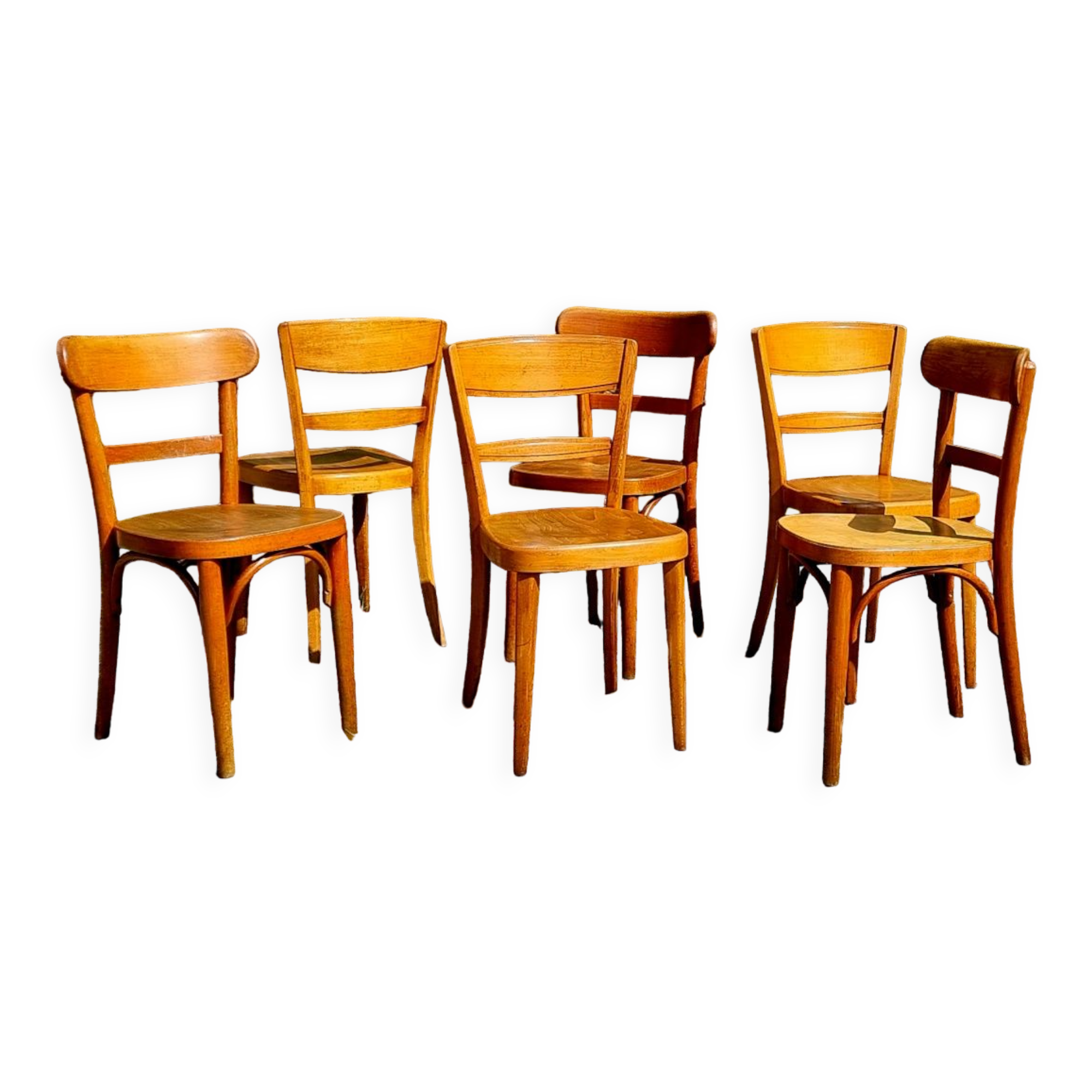 6 chairs bistro Horgen-Glarus Switzerland 30s-50s