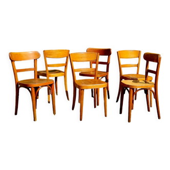 6 chairs bistro Horgen-Glarus Switzerland 30s-50s