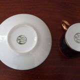 Teacup and saucer Limoges porcelain