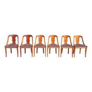 Serie de 6 chaises gondole