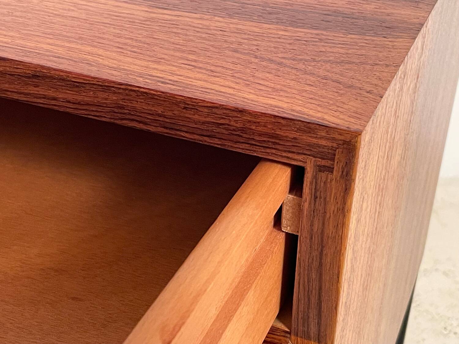 Chest of drawers or bedside table in rosewood 1950