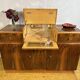 Art Deco English Burr Walnut Cocktail Sideboard – Circa 1930s  A stunning o