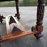 Table - Carved solid oak desk