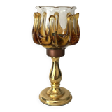 Lampe en verre Oberglass, Vienne années 70