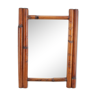 Rectangular mirror bamboo 40 x 29cm