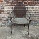 Fauteuil de jardin ancien Napoléon III vers 1880