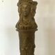 Louis XVI style lamp foot in chise bronze Caryatid decoration XX century